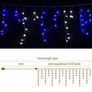 20M Christmas Lights Icicle Light 800 LED Blue White Decor Jingle Jollys - RnR Galore