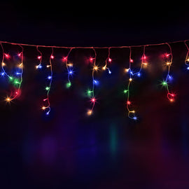 20M Christmas Lights Icicle Light 800 LED Multi - coloured Jingle Jollys - RnR Galore