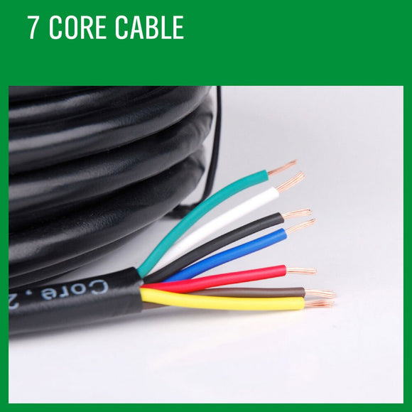 20M X 7 Core Wire Cable Trailer Cable Automotive Boat Caravan Truck Coil V90 PVC - RnR Galore