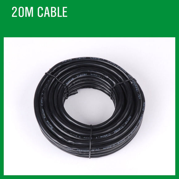 20M X 7 Core Wire Cable Trailer Cable Automotive Boat Caravan Truck Coil V90 PVC - RnR Galore
