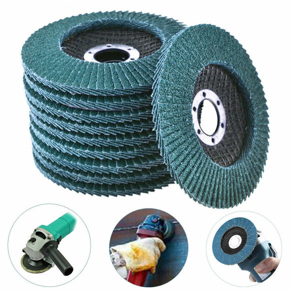 20PCS 5" 125MM Angle Grinder Flap Sanding Disc 120 Grit Grinding Wheel - RnR Galore