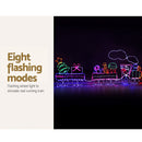 2.1M Christmas Lights 631 LED Train Motif Light Decorations Jingle Jollys - RnR Galore
