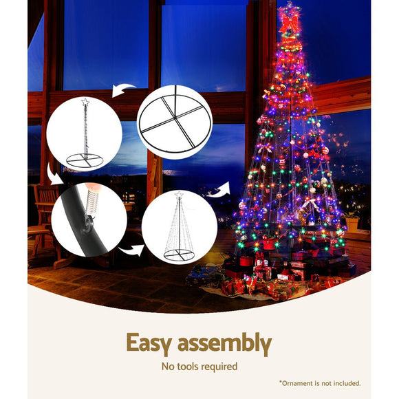 2.1M Christmas Tree 264 LED Solar Jingle Jollys - RnR Galore