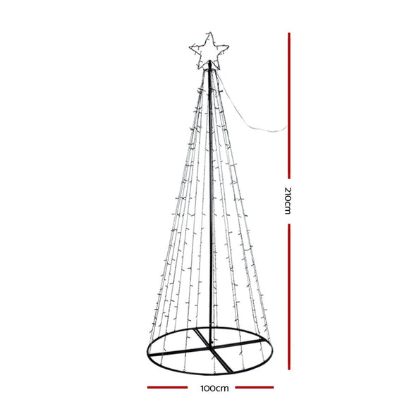 2.1M Christmas Tree 264 LED Solar Jingle Jollys - RnR Galore