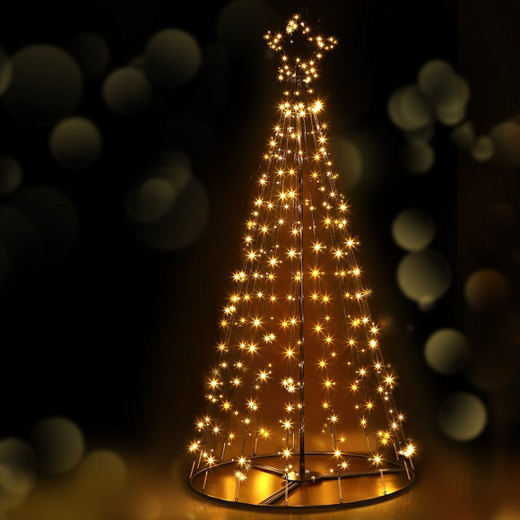 2.1M Christmas Tree LED Solar Warm Jingle Jollys - RnR Galore