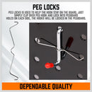 238Pc Pegboard Hooks Set Peg board Bins Parts Storage Assortment Tools Organiser - RnR Galore