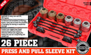 26Pc Universal Press & Pull Sleeve Kit Bush Bearing Remove LCV HGV Engines Tools - RnR Galore