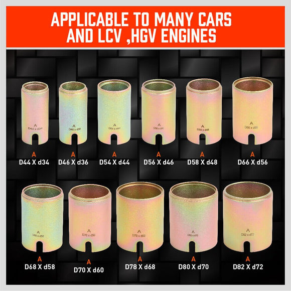 26Pc Universal Press & Pull Sleeve Kit Bush Bearing Remove LCV HGV Engines Tools - RnR Galore