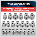 27Pc Universal Pull & Press Sleeve Kit Removal Bushing Driver Set Bearings Seal - RnR Galore