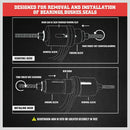 27Pc Universal Pull & Press Sleeve Kit Removal Bushing Driver Set Bearings Seal - RnR Galore