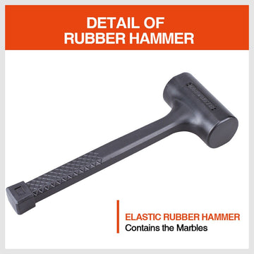 2LB Dead Blow Rubber Mallet Hammer Non Slip Soft Face Auto Car Repair NEW - RnR Galore
