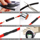 2m Polyolefin Shrink Tube 5/16" (8mm) 2:1 Ratio Heat Shrink Tubing Sleeving Wrap Shrinking - RnR Galore
