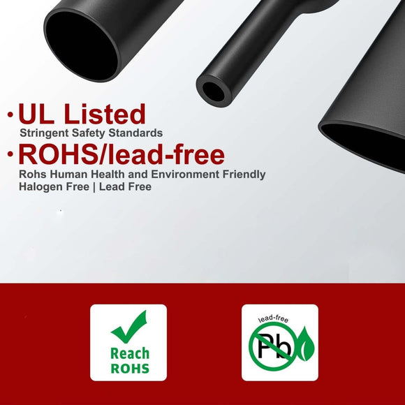 2m Polyolefin Shrink Tube 5/16" (8mm) 2:1 Ratio Heat Shrink Tubing Sleeving Wrap Shrinking - RnR Galore