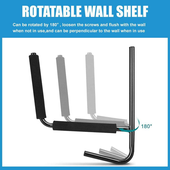 2Pcs Kayak Wall Rack Carrier Canoe Paddle Surfboard Holder Wall Mount Shelf - RnR Galore