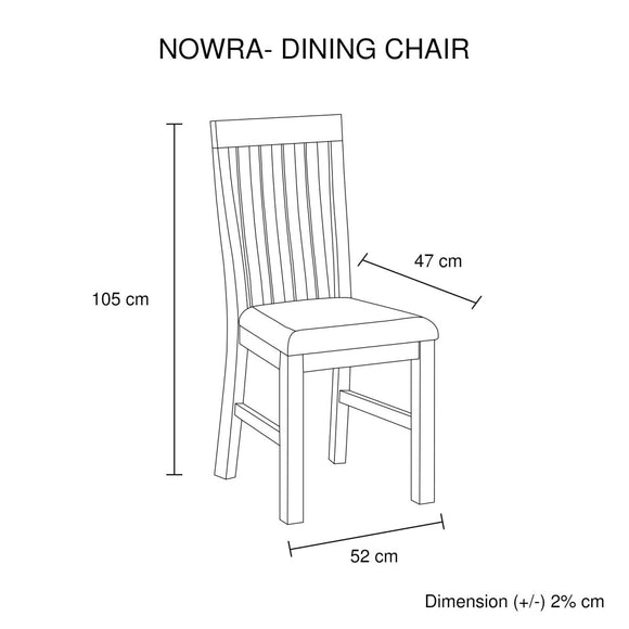 2x Wooden Frame Leatherette in Solid Wood Acacia & Veneer Dining Chairs in Oak Colour - RnR Galore