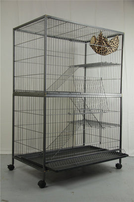 3 X Platforms & 3 X Ladders For 140 cm Ferret Parrot Cat Bird Cage - RnR Galore