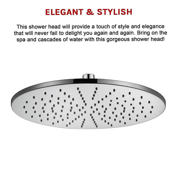300mm Brass Shower Head Round Chrome Showerhead - RnR Galore