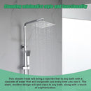 300mm Shower Head Square 304SS Polished Chrome Finish - RnR Galore