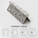 304 Flat Pin Hinge Spring 2Pack 100mm Folding Butt Door Cabinet Hinges Folding Furniture Hardware - RnR Galore