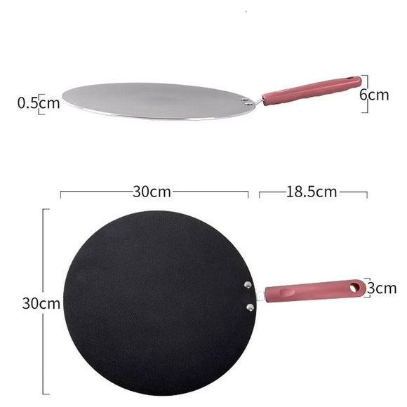 32cm Nonstick Frying Indian Tava Dosa Chapati Pan Flat Skillet Griddle Pan - RnR Galore