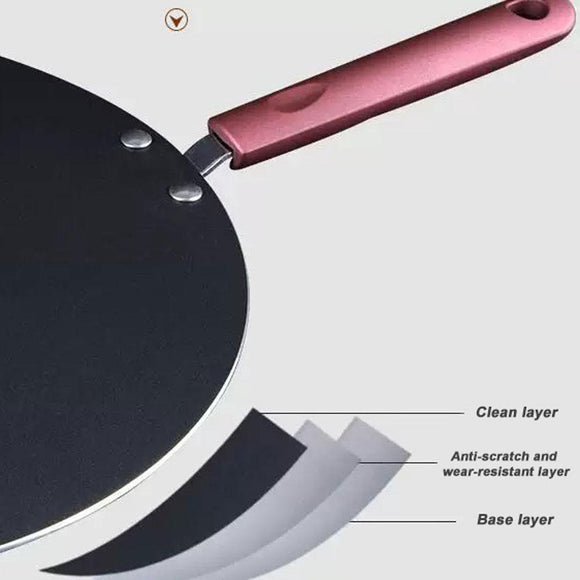 32cm Nonstick Frying Indian Tava Dosa Chapati Pan Flat Skillet Griddle Pan - RnR Galore