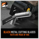 34 - Piece Reciprocating Saw Blade Set Wood and Metal Cutting Blades with Storage Pouch - RnR Galore