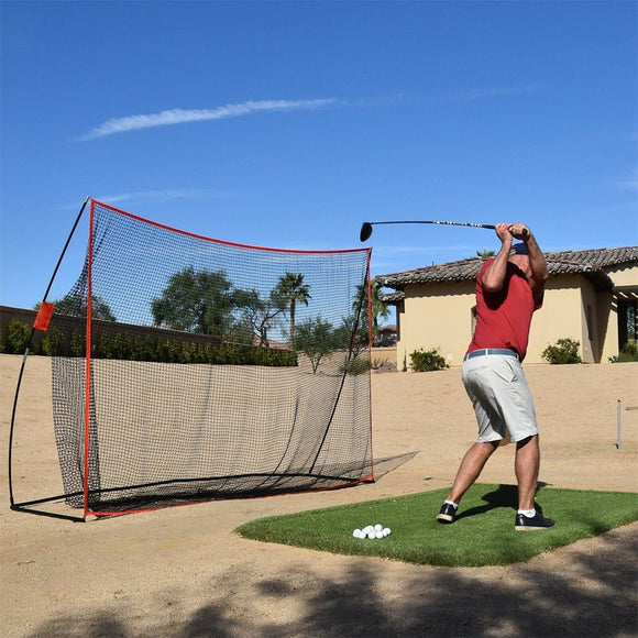 3M Huge Golf Practice Net Portable Hitting Swing Training Net Outdoor +Carry Bag - RnR Galore