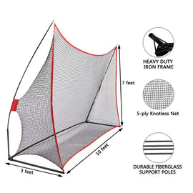 3M Huge Golf Practice Net Portable Hitting Swing Training Net Outdoor +Carry Bag - RnR Galore