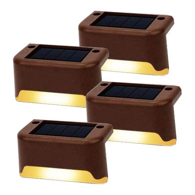 4 Pack SolarPower Deck Lights Outdoor Step Lights Waterproof LED lights - RnR Galore