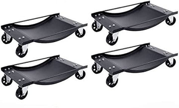4 x Heavy Duty Wheel Dolly 450 kg 1000 lb Car Vehicle Positioning Jack Platform - RnR Galore