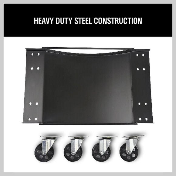 4 x Heavy Duty Wheel Dolly 450 kg 1000 lb Car Vehicle Positioning Jack Platform - RnR Galore