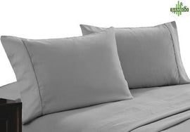 400 thread count bamboo cotton twin pack pillowcase silver - RnR Galore