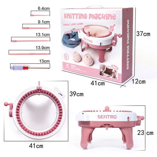 48 Needles DIY Knitting Machine Weaving Swift Yarn Fiber String Ball Wool Winder - RnR Galore