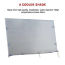 4.9m Caravan Privacy Screen Side Sunscreen Sun Shade for 17' Roll Out Awning - RnR Galore