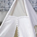 5 Poles Giant Kids Teepee Tent (Natural Canvas) - RnR Galore