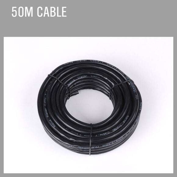 50M x 5 Core Wire Cable Trailer Cable Automotive Boat Caravan Truck Coil V90 PVC - RnR Galore