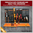 52Pc Wall Mounted Tool Storage Rack Wrench Spanner Holder Screwdriver Pliers New - RnR Galore