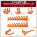 52Pc Wall Mounted Tool Storage Rack Wrench Spanner Holder Screwdriver Pliers New - RnR Galore
