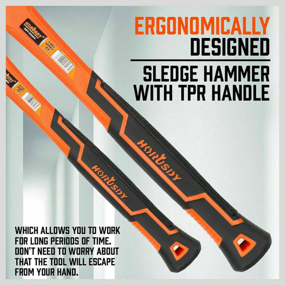 5Pc Hammer Set Rubber / Ball Pein / Sledge / Cross Pein Mallet TPR Grip Handle - RnR Galore