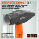 5Pc Hammer Set Rubber / Ball Pein / Sledge / Cross Pein Mallet TPR Grip Handle - RnR Galore
