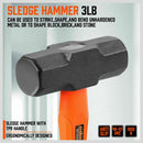 5Pc Hammer Set Rubber / Ball Pein / Sledge / Cross Pein Mallet TPR Grip Handle - RnR Galore
