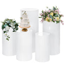 5PCS Round Plinth Cylinder Display Stand Pedestal Wedding Party Shop Display AU - RnR Galore
