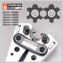 6 - 50 mm2 Wire Crimper Cable Crimp Electric Tube Crimping Hand Tool Battery Lug - RnR Galore