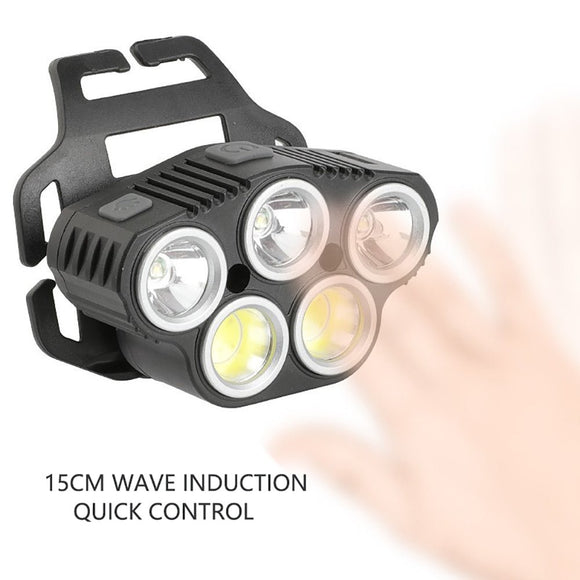 6 Modes LED Head Torch Induction Headlight Camping COB Infrared Strong Lights - RnR Galore