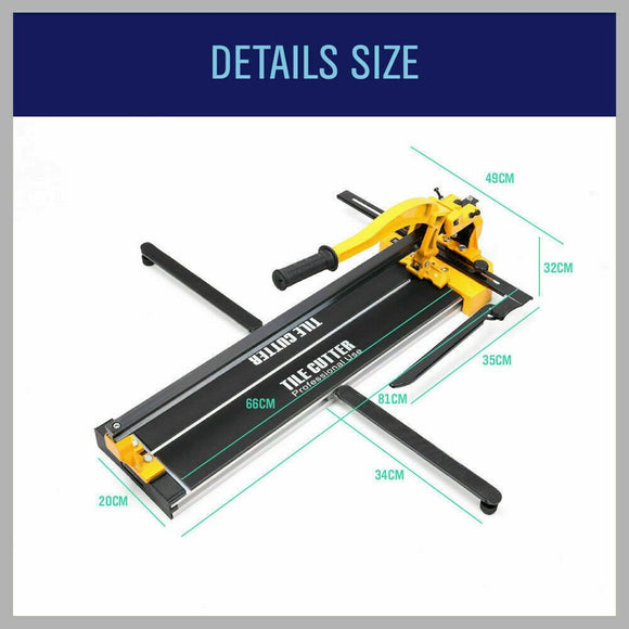 600mm Manual Tile Cutter Laser Guide Home Pro Tile Cutting Machine Heavy Duty - RnR Galore