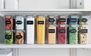 7 Pieces Plastic BPA Free Food Storage Containers for Kitchen (Black) - RnR Galore