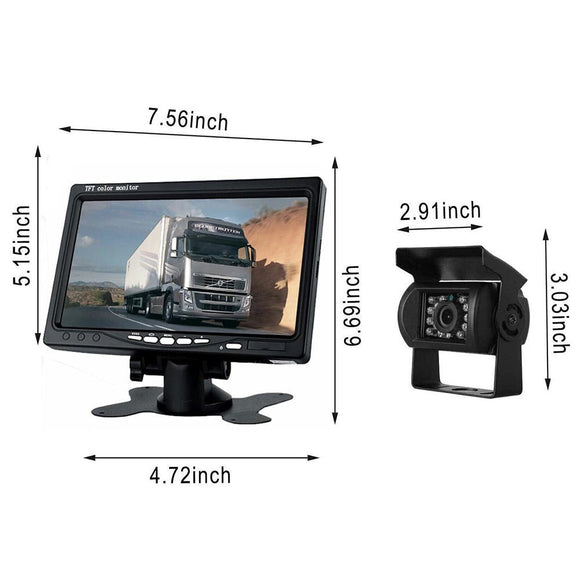 7'' Waterproof Monitor Reversing Kit For Truck Caravan - RnR Galore