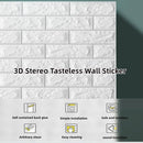 70CMx10M 3D Wall Paper Panel Foam Brick Self Adhesive Waterproof Wallpaper Sticker - RnR Galore