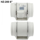 8" Inch Silent Extractor Fan Duct Hydroponic Inline Exhaust Vent Industrial - RnR Galore