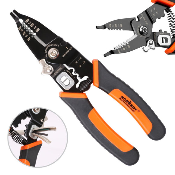 8" Wire Stripping Tool Wire Cutter Hand Crimping Pliers Strip Cutter Insulated - RnR Galore